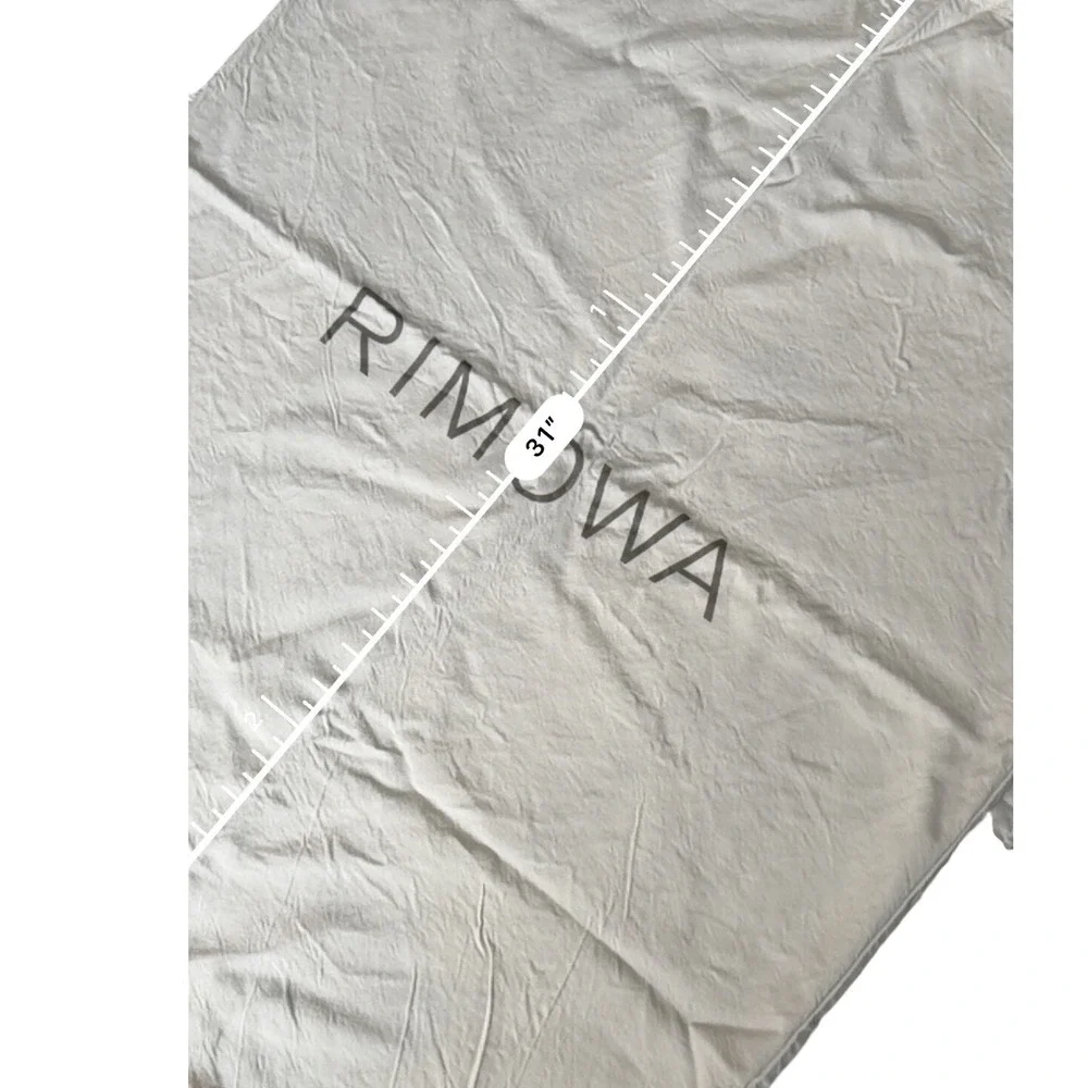 RIMOWA Dust Bag 31x25.5 White Drawstring Storage Cover Cotton